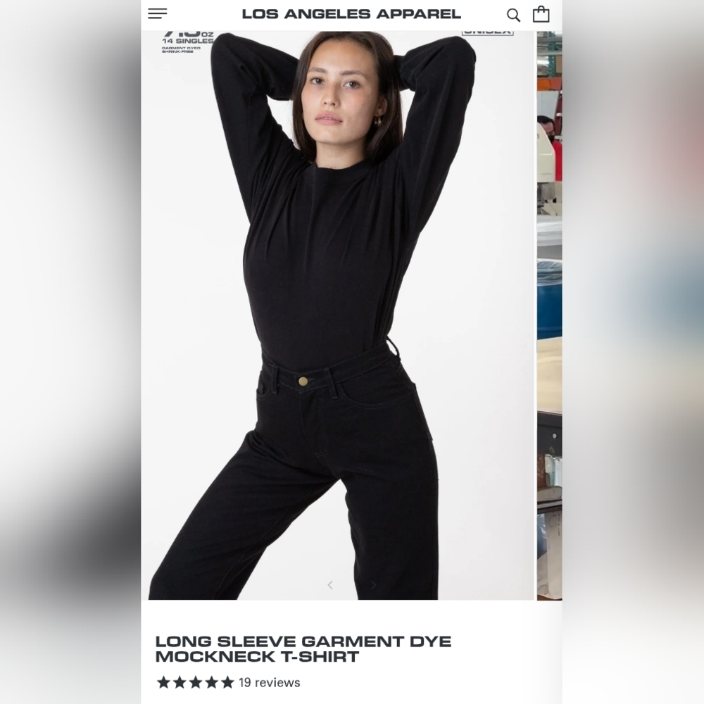 LAA Black LS Tee